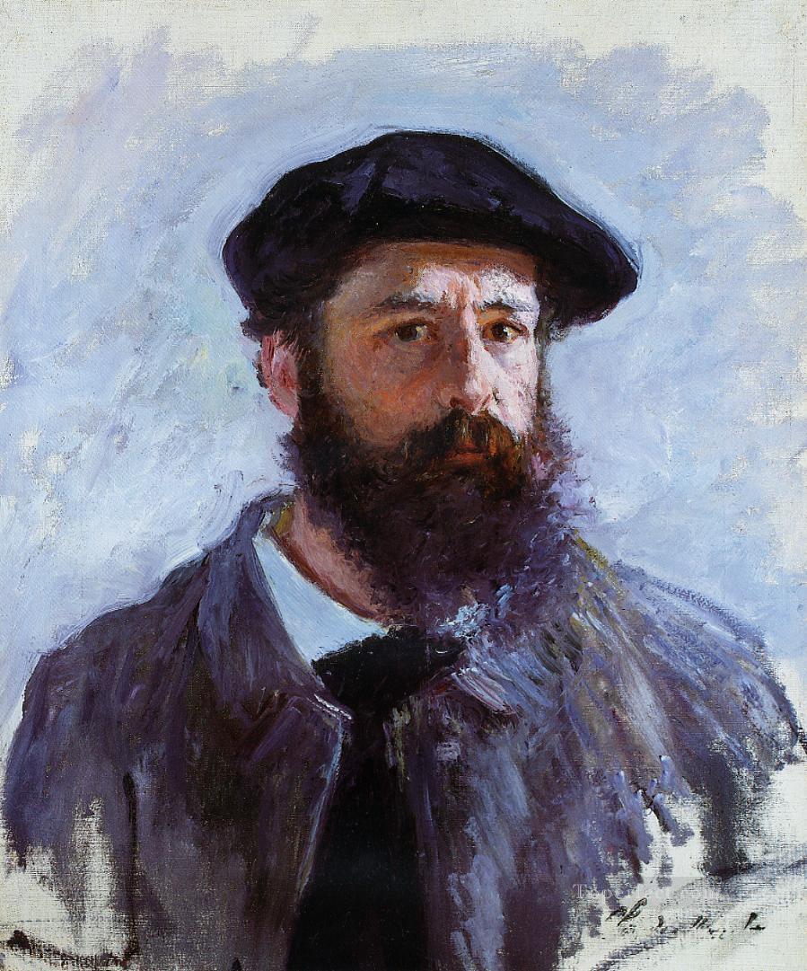 Self Portrait with a Beret Claude Monet Oil Paintings